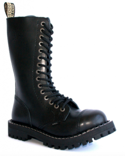AKCE: Glady - boty STEEL BLACK - ZIP, 15 dírek, VELIKOST 37 = SLEVA 400,- Kč